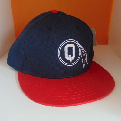 Quintin Snapback 6 panel navy and red