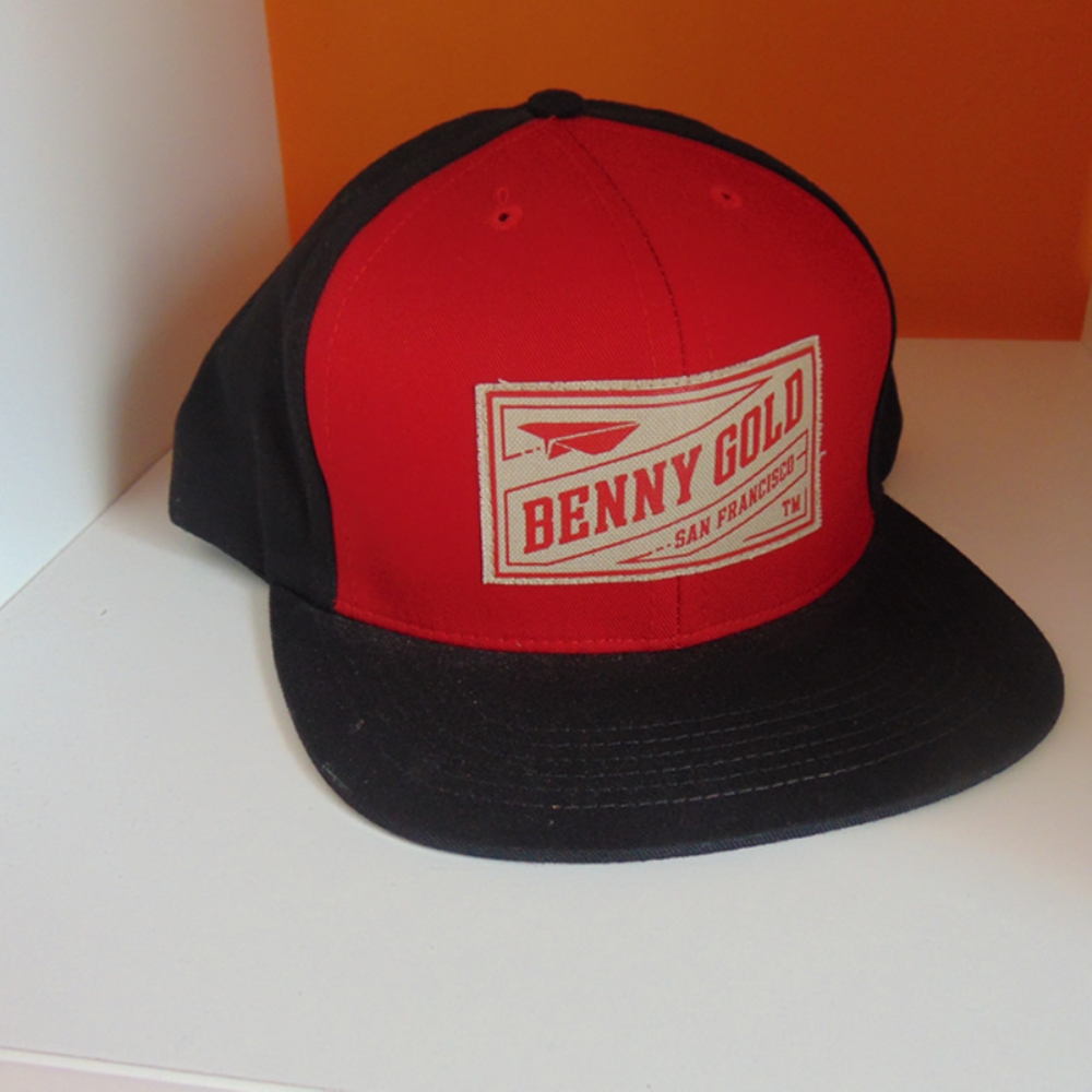 Benny Gold Snapback Black and Red