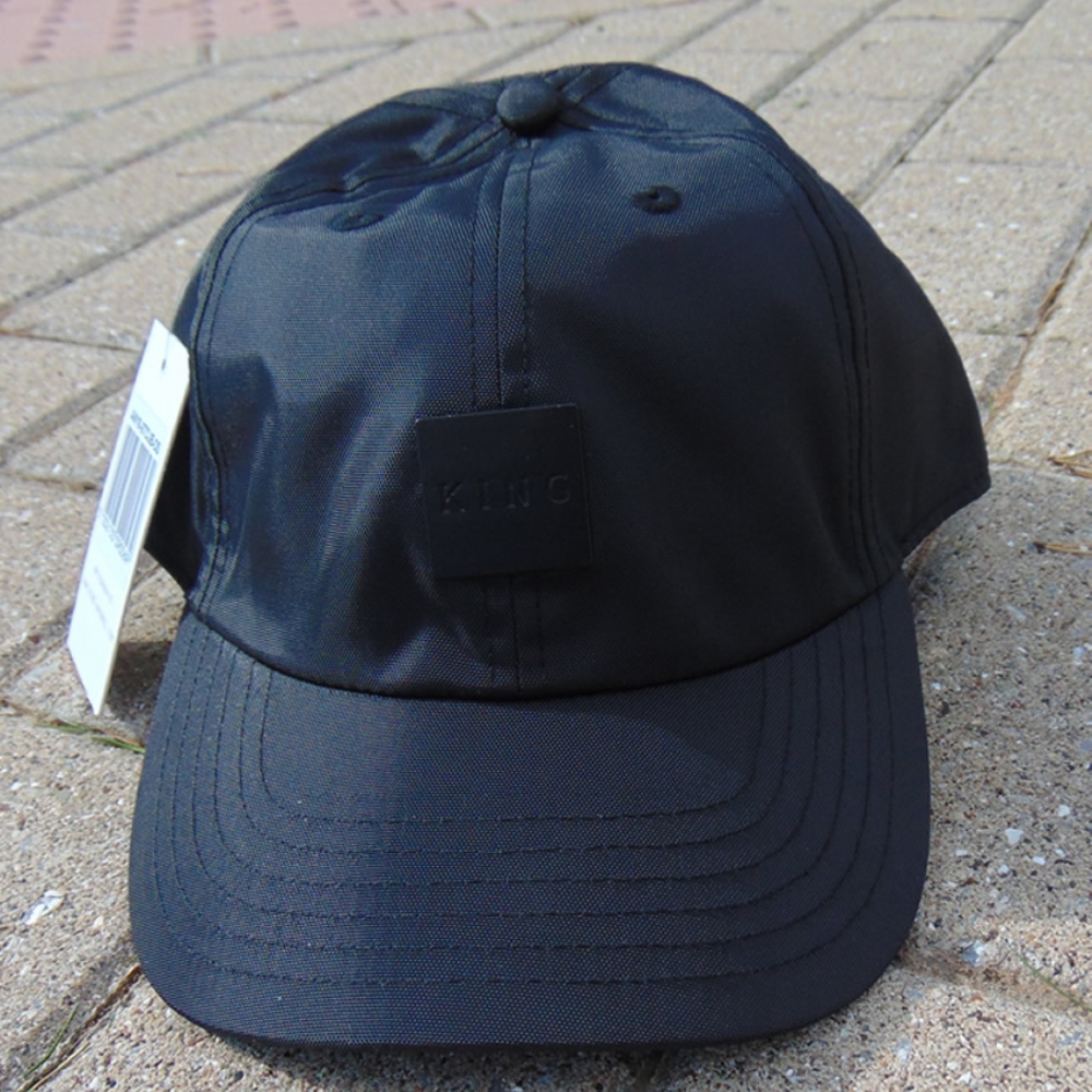 King Apparel Sterling Tech Curved Peak Hat Black