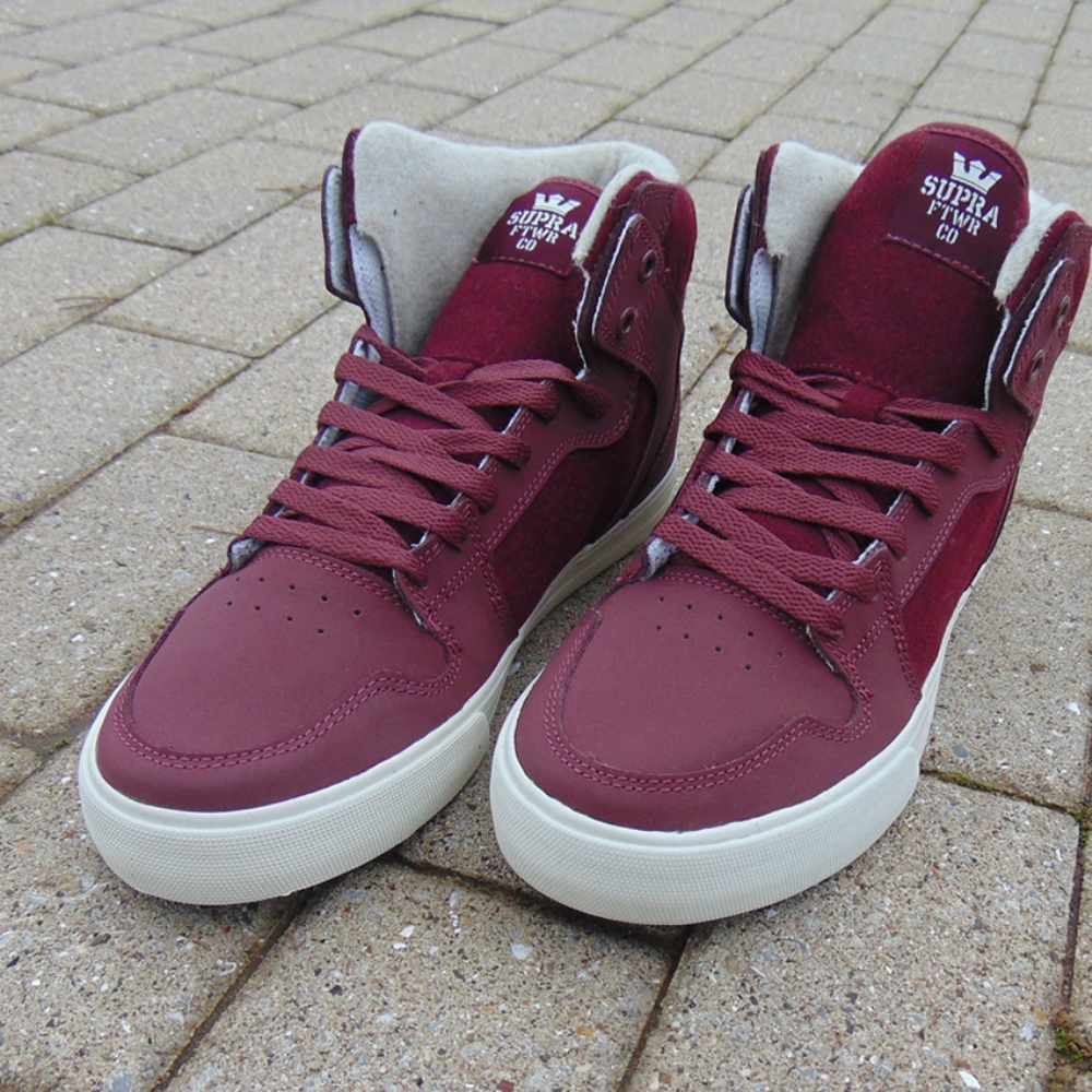 Supra thunder shop high top burgundy