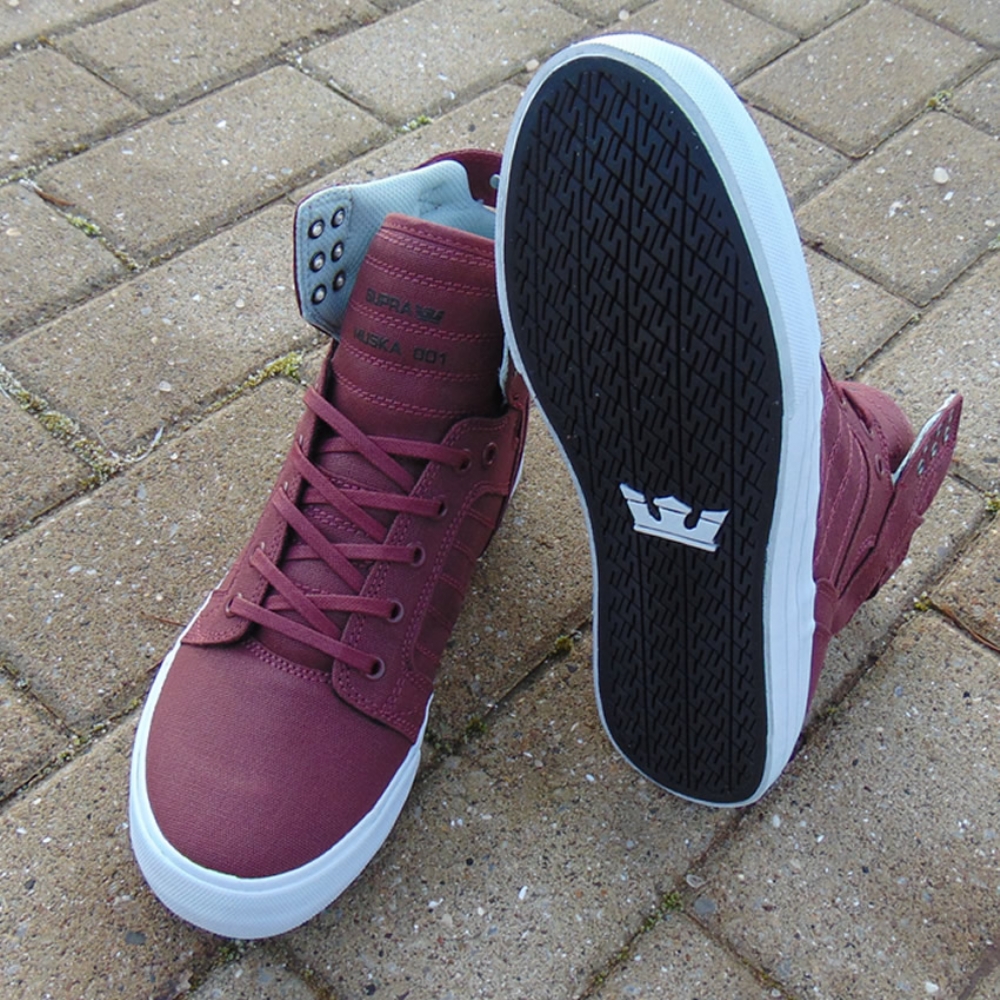 Supra vaider grey burgundy sale