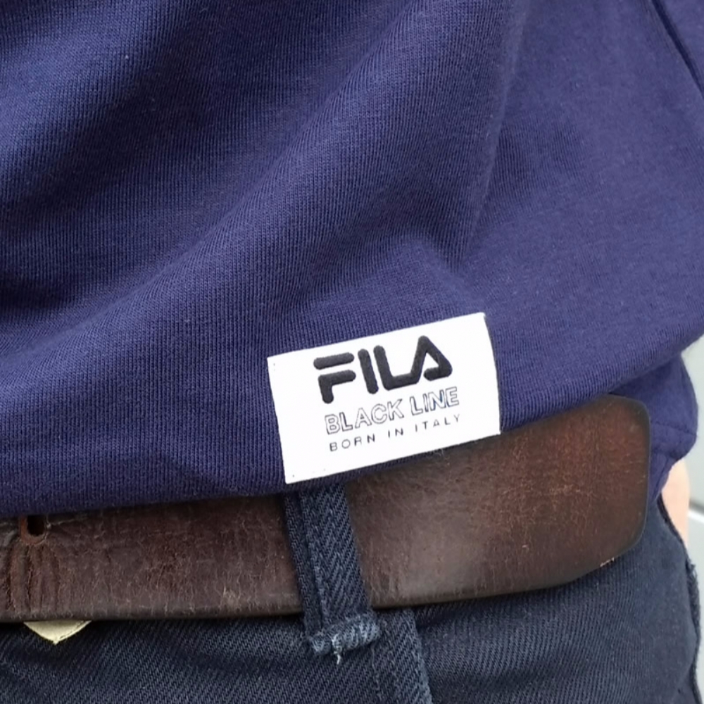 FILA Black Line Marco Graphic Tee Shirt Peacoat Blue