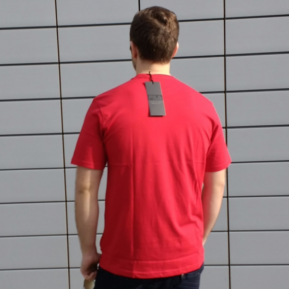 FILA Black Line Budelli Essential Tee Shirt Chinese Red