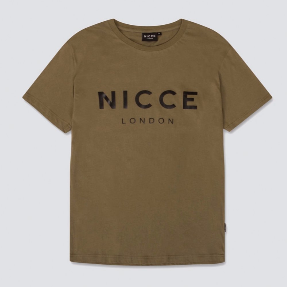 Nicce Original Logo Tee Shirt Khaki