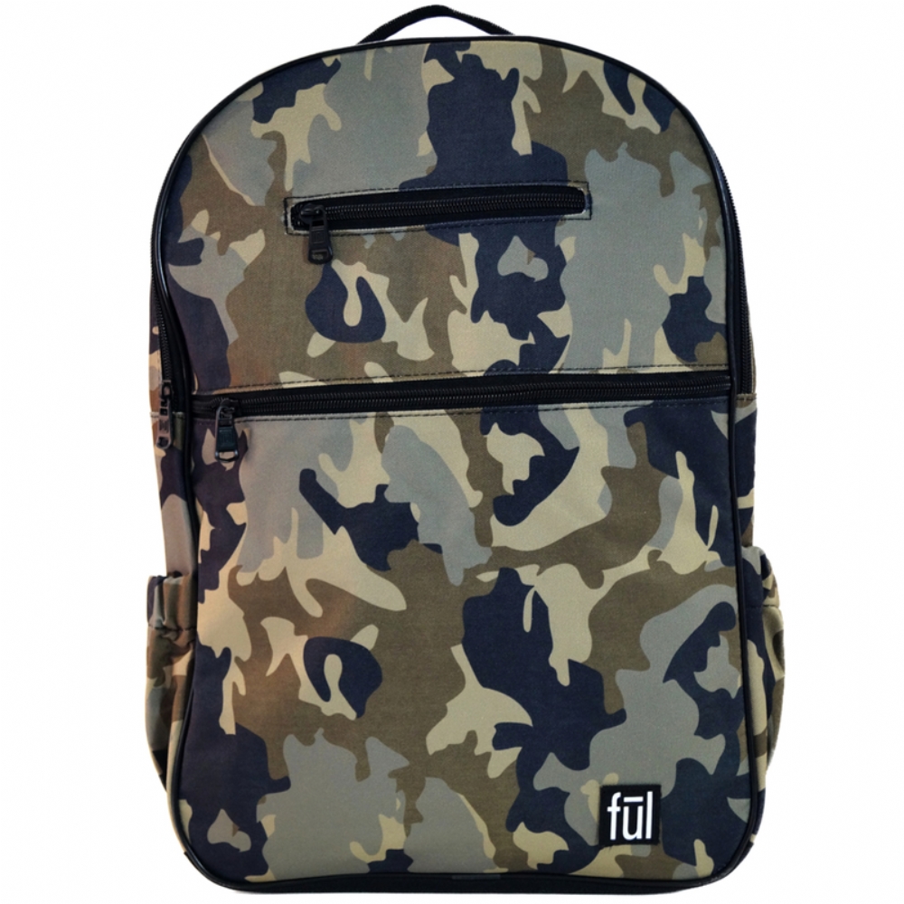 FUL Accra Green Camo Laptop Backpack