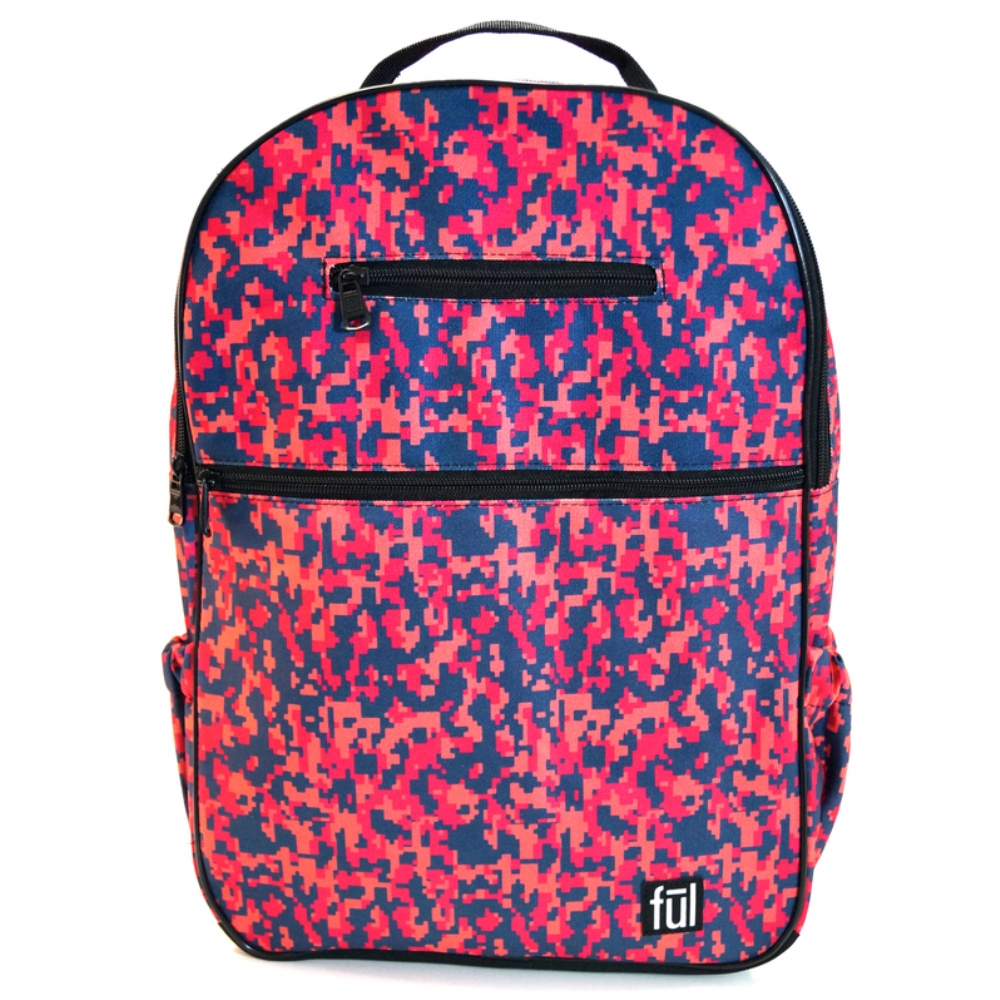 FUL Accra Digital Pink Camo Laptop Backpack