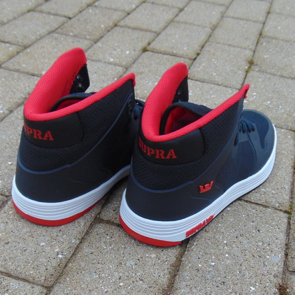 OrangeZone | Supra Vaider 2.0 Black/Red Hi Top