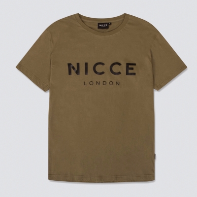 Nicce Original Logo Tee Shirt Khaki
