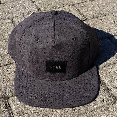 King Apparel Aesthetic Snapback Pinch Panel Charcoal Suede