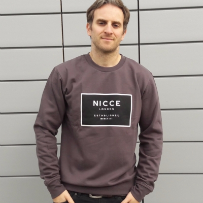 Nicce EST 13 Sweatshirt Charcoal