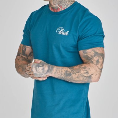 Sik Silk Relaxed Fit Tee Shirt Blue