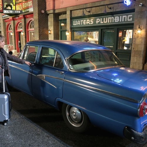 Michelle Penn sporting some FUL Luggage